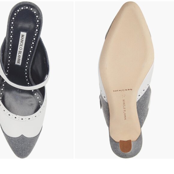 Manolo Blahnik Agathanu heel mules - Picture 6 of 14